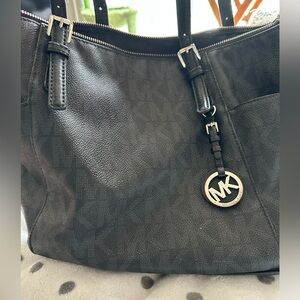 Black Michael Kors Leather Tote Purse